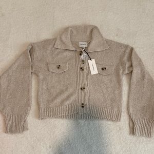 Pink Rose - knit cardigan